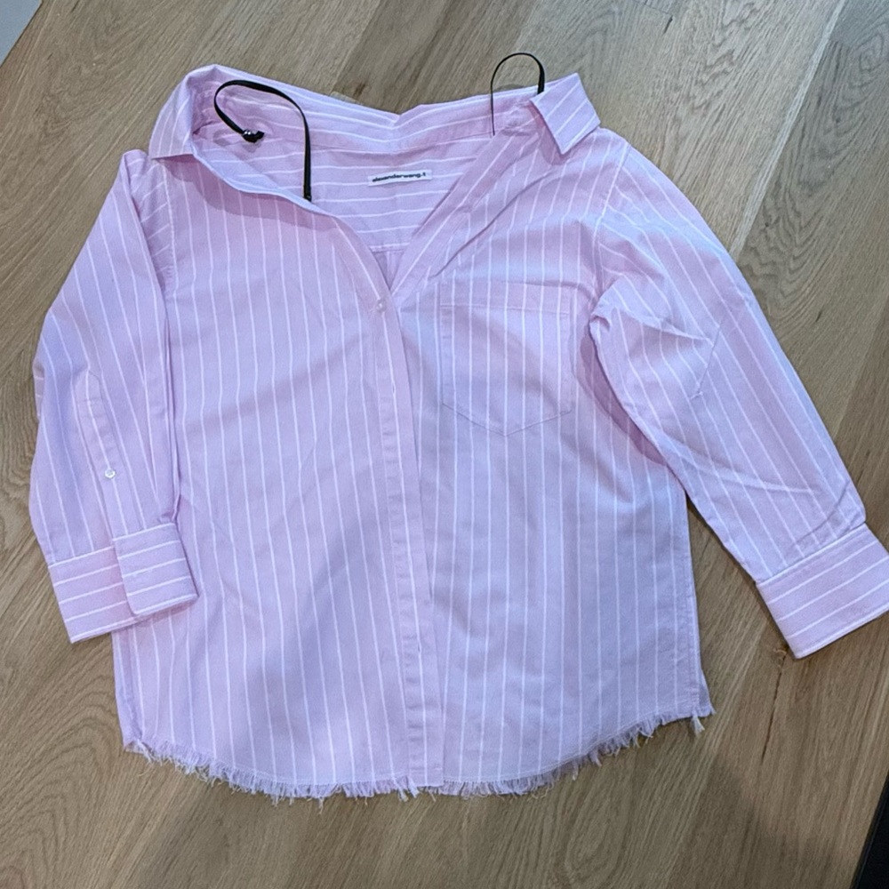 Pink Striped  Shirt